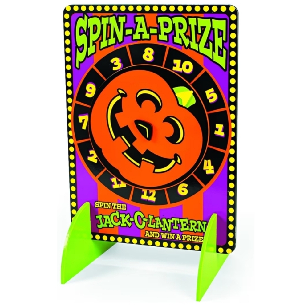NOT FOR SALE Spin-A-Prize Halloween Party Game